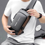 Previous Next USB Charging Sport Sling Anti-Theft Shoulder Bag